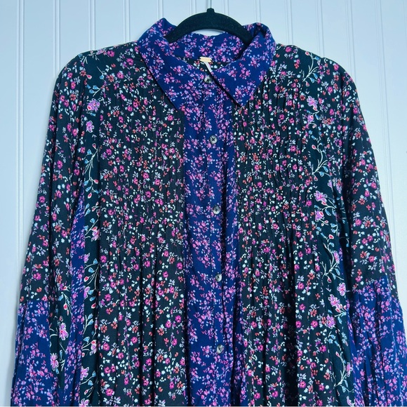 Free People Lost In You Tunic Top or Dress Size Small Oversized Bohemian Tunic - Picture 5 of 12